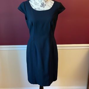 Tahari arthur s levine black suit dress